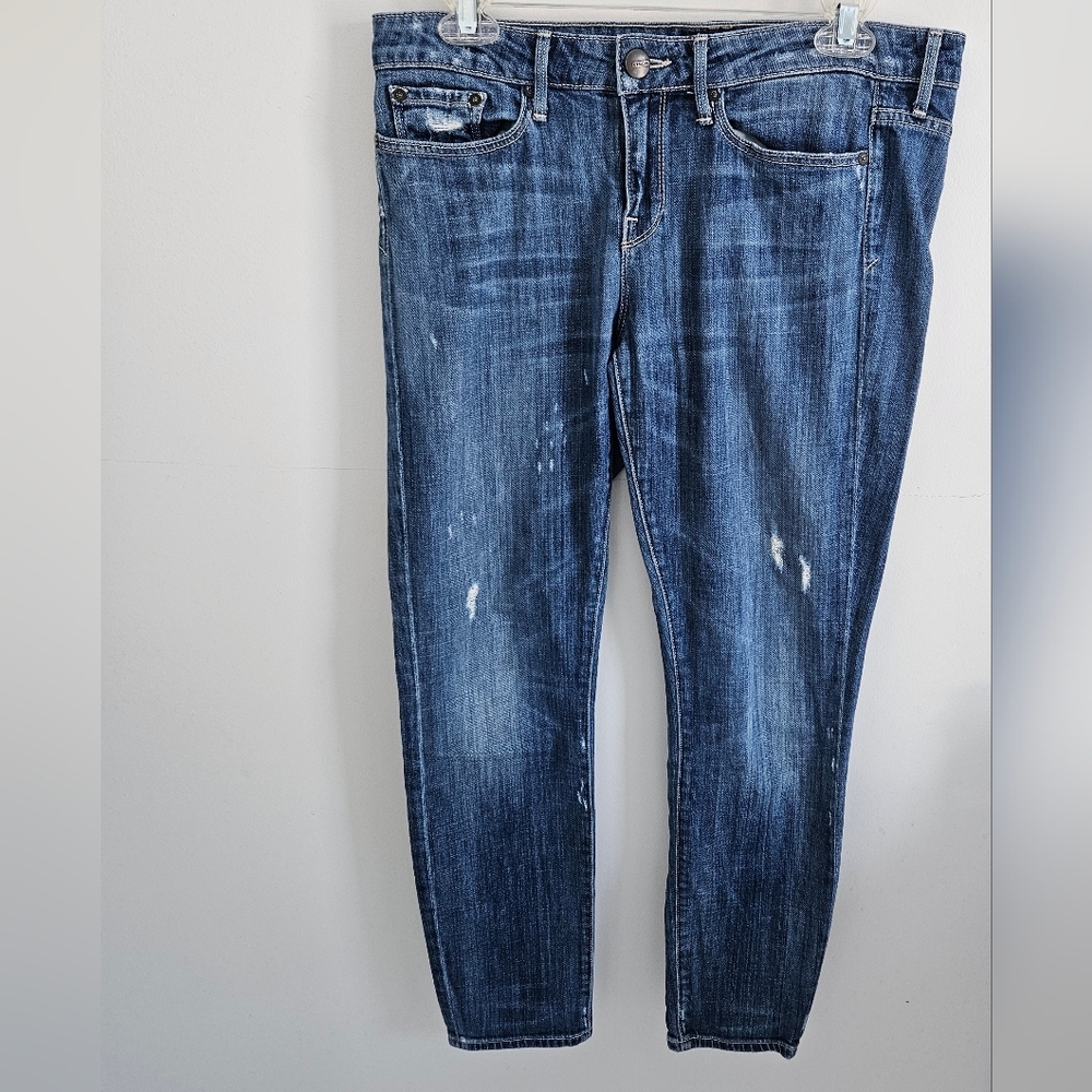 Vince Skinny Blue Jeans Distressed